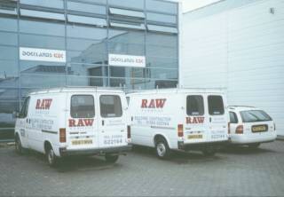 RAW on site at London's Docklands