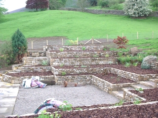 Garden views at the Ramsgill house