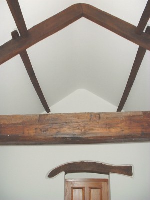 If you like wooden beams, you can have them! (a house in Middleham)