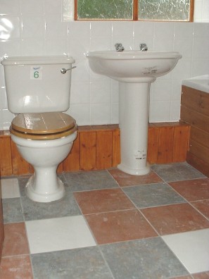 A stylish RAW bathroom (in a house in Middleham)
